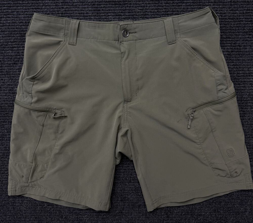 5.11 Tactical Trail Lite Cargo Shorts Men's Size 34 Sage Green Stretch 9.5”